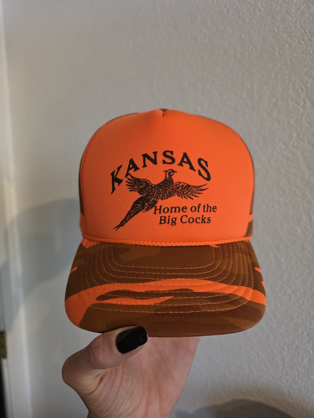 Kansas Home Of The Big Cocks Snapback Hat